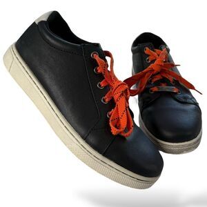 HARLEY DAVIDSON Leather Low Top Lace Up Sneakers